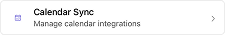 Calendar sync option