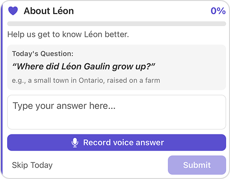 Ella asking follow-up questions about your elder's care