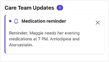 Medication reminder notification