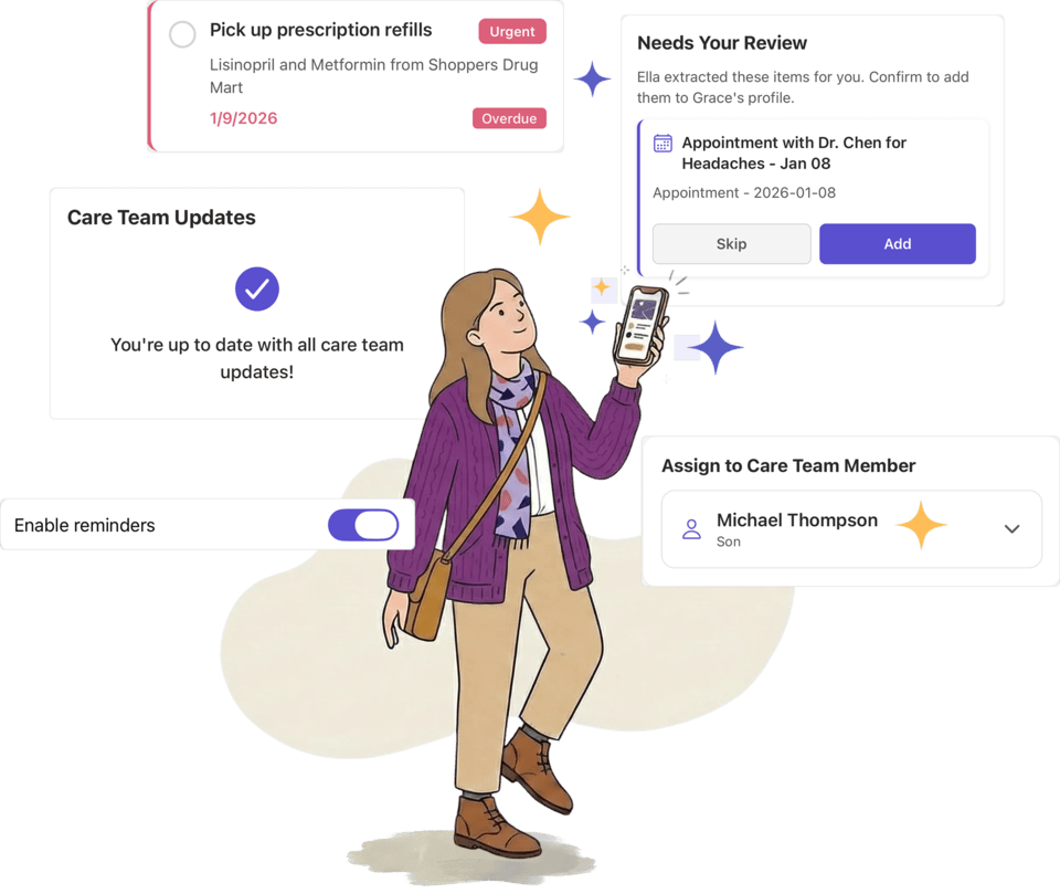 Managing tasks and schedules illustration