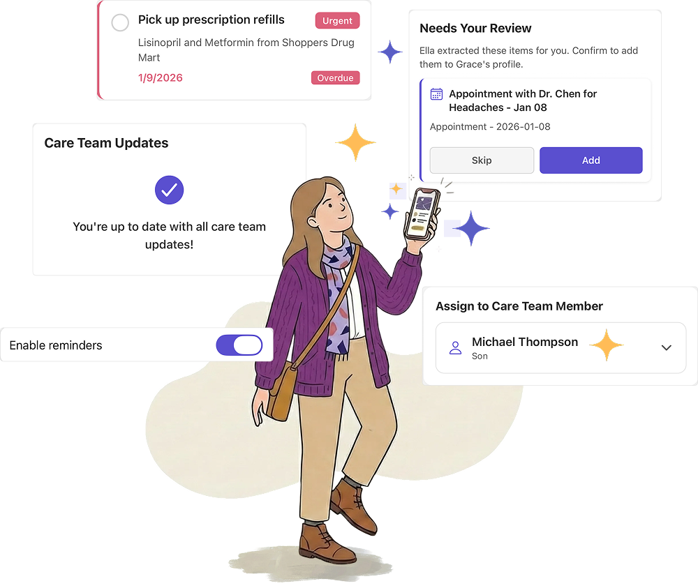 Managing tasks and schedules illustration