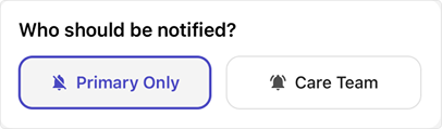 Who should be notified settings